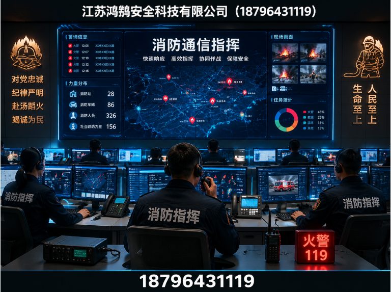 丽江消防通信指挥展示图